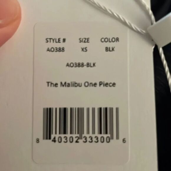 Andie Swim The Malibu One Piece Rib Black size XS NWT - Picture 4 of 7